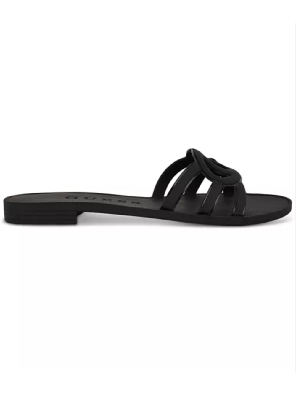 Guess Women's Elyho Jelly Cutout Logo Flat Sandals size 8 Slippers - Picture 2 of 11